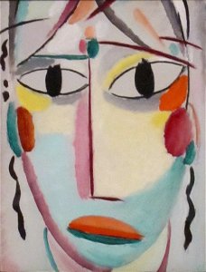 'Savior's Faces, Number 10, Last Look' by Alexei Jawlensky, 1919, Long Beach Museum of Art