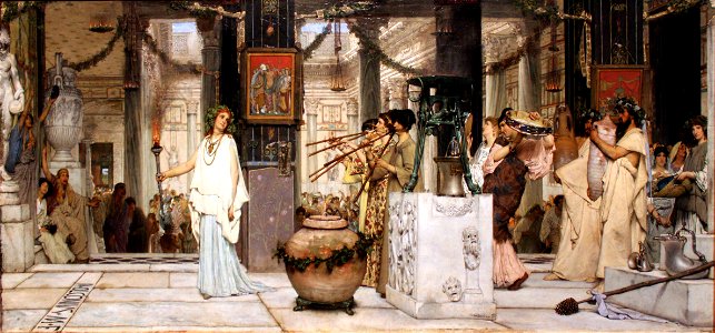 1871 Alma-Tadema Das Fest der Weinlese anagoria