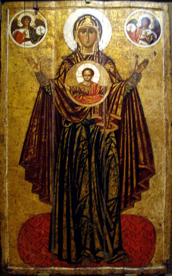 1200-33 Yaroslavl Our Lady Great Panagia anagoria