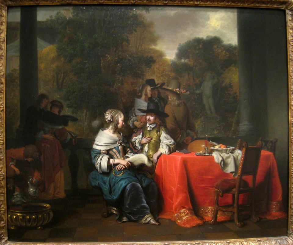 A Party on the Terrace, 1652, by Gerbrand van den Eeckhout (1621-1674) - IMG 7334