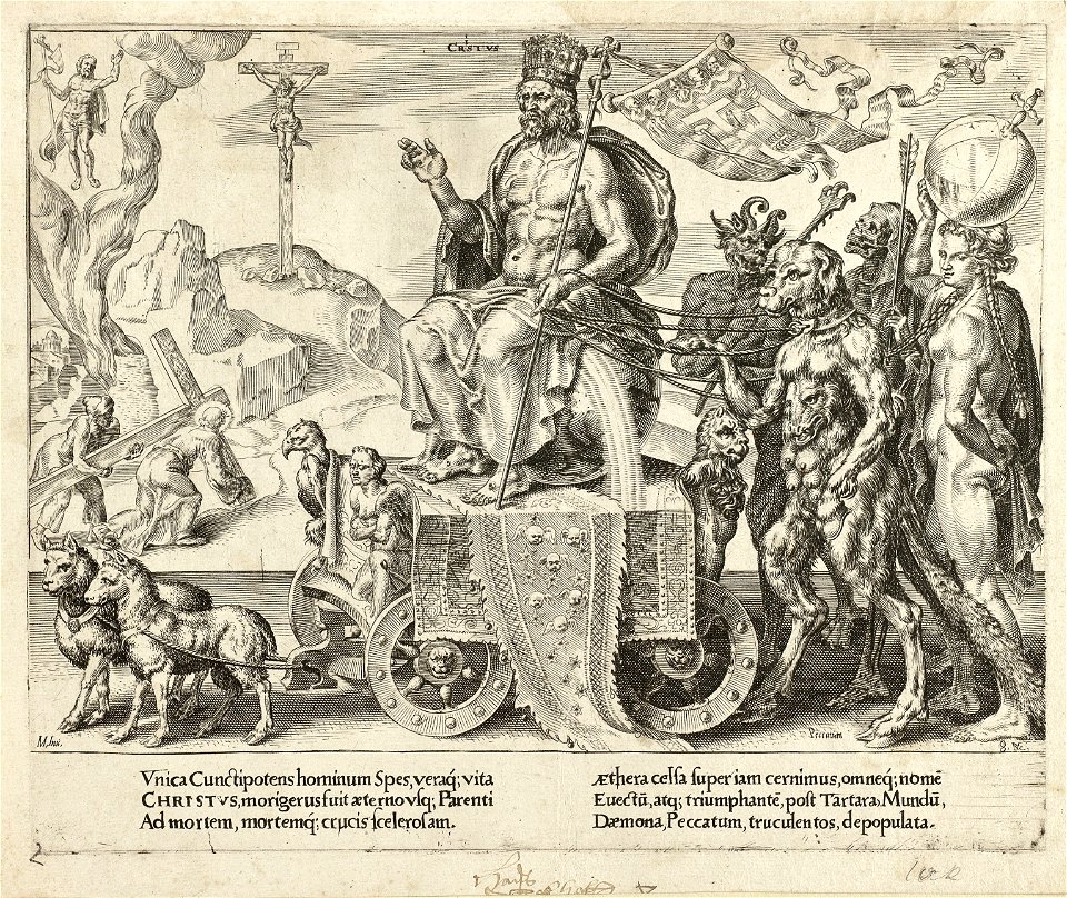 Allegorische voorstelling met de 'Triomf van Christus'. NL-HlmNHA 1477 53007765