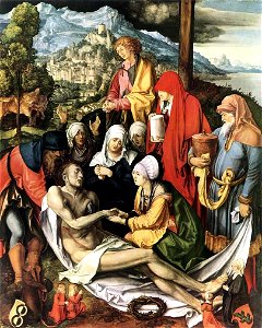 Albrecht Duerer- Lamentation for Christ. Free illustration for personal and commercial use.