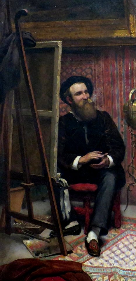 Almeida Júnior - Descanso do Modelo (pintor)