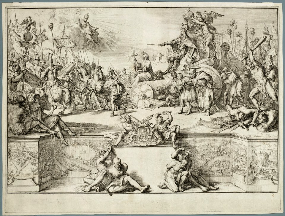 Allegorie op de overwinningen van Leopold I. NL-HlmNHA 53009108