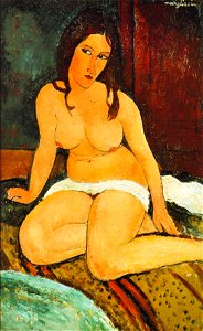Amadeo Modigliani, Seated Nude, 1917