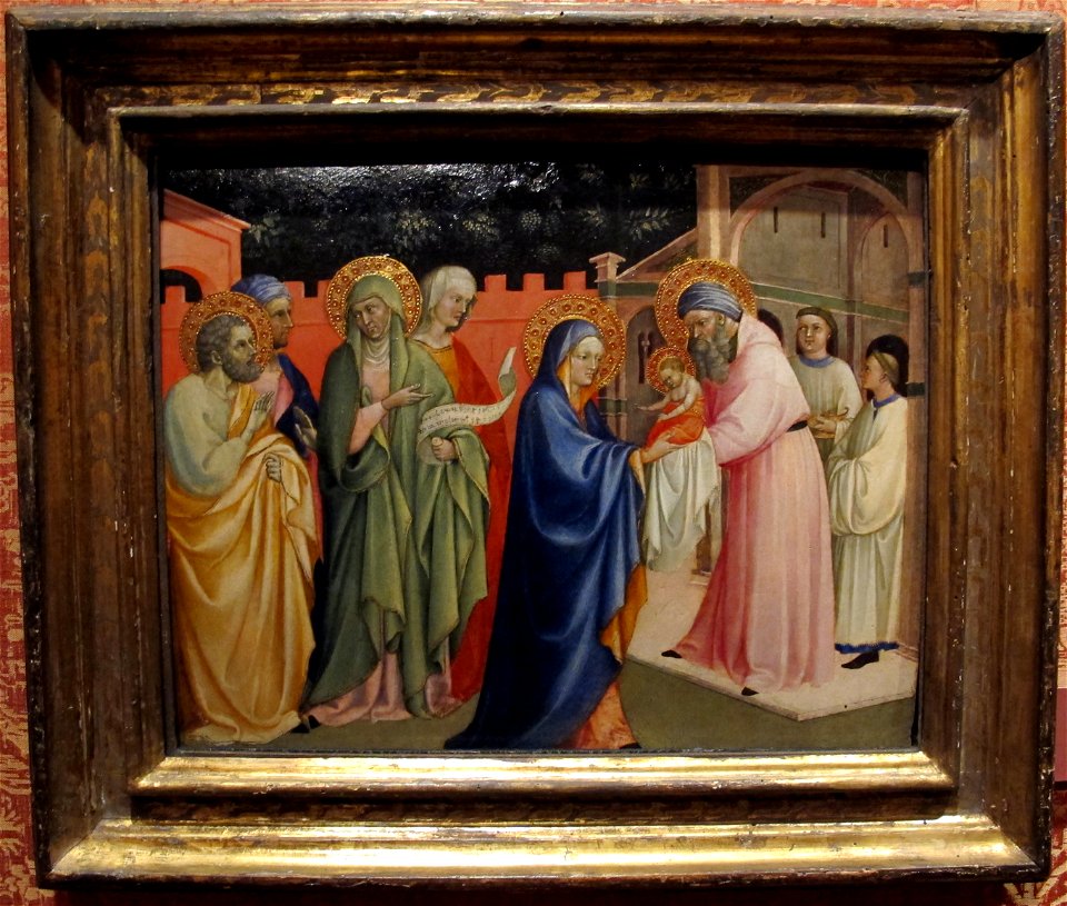 Alvaro pirez, presentazione al tempio, 1411-34 ca.