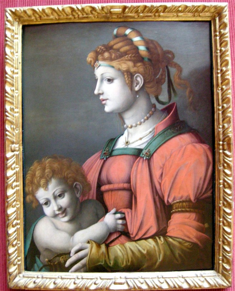 Bacchiacca, allegoria della liberalità, da un disegno di michelangelo, 1530-40 ca.