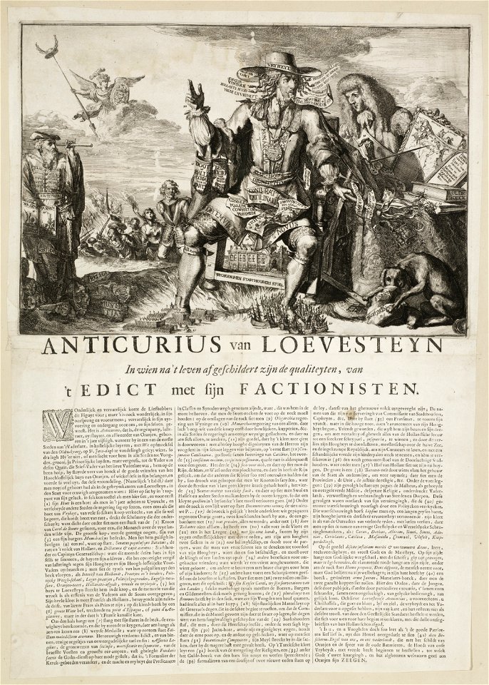 Allegorie op de erfstadhouderschap aangeboden aan de prins van Oranje, 1674. NL-HlmNHA 53009063