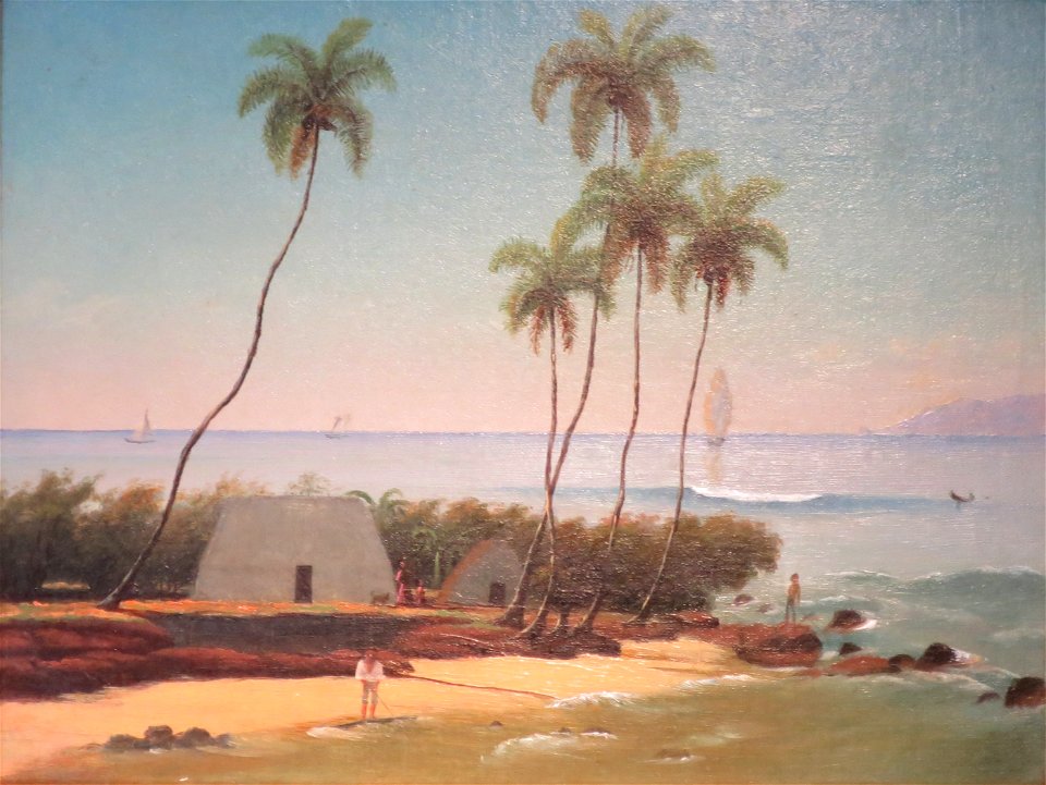 Grass House at Olowalu by Edward Bailey, Bailey House Museum