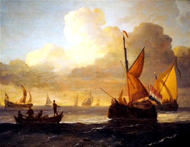 Backhuyzen Ships on the Sea