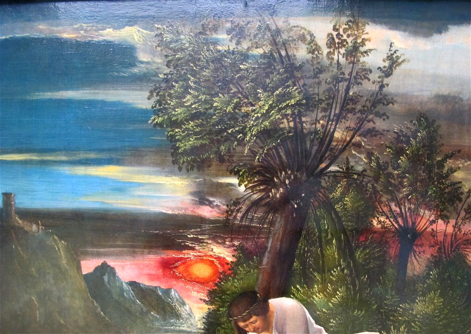Albrecht altdorfer, ritrovamento del corpo di san floriano, 1520 ca, 04