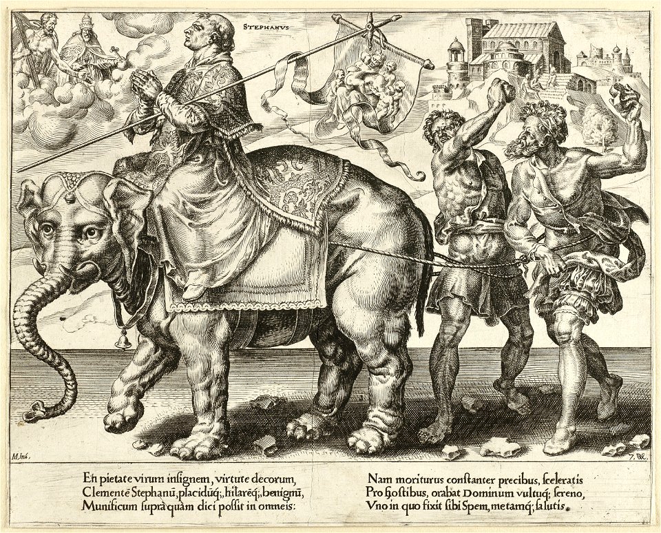 Allegorische voorstelling met de 'Triomf van Stefanus'. NL-HlmNHA 1477 53007764