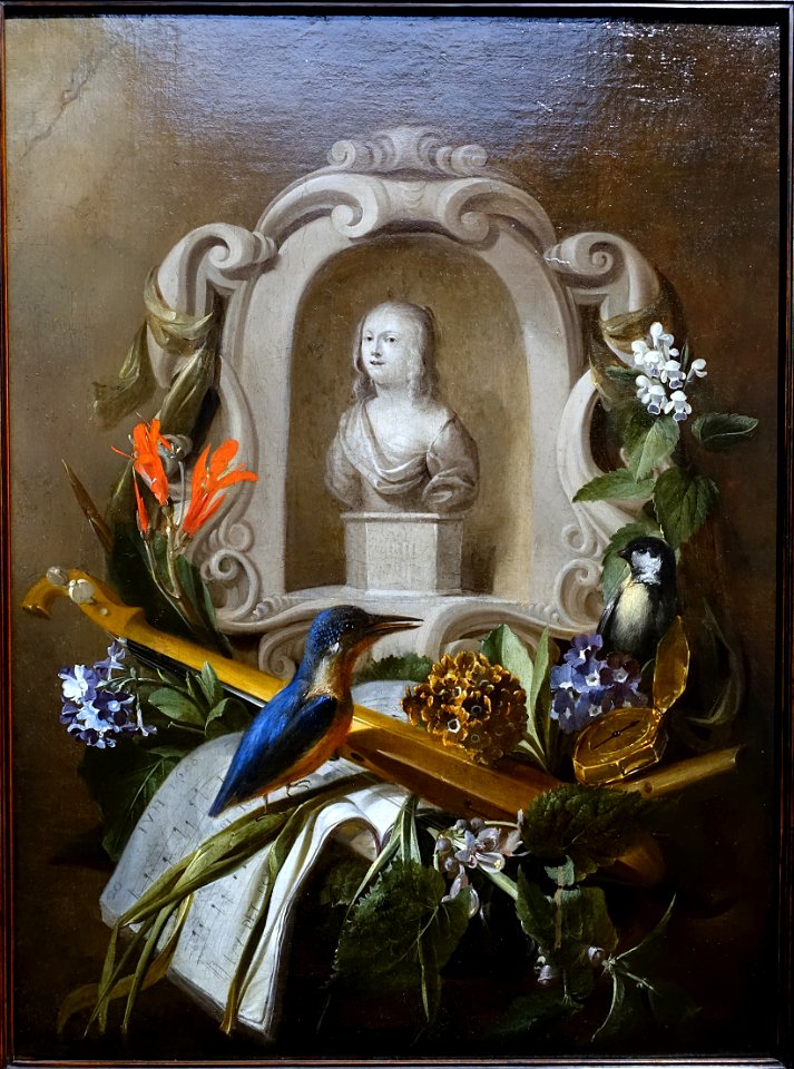 Allegory of hearing, Jan van den Hecke and Erasmus Quellinus II, 1650, oil on canvas - Villa Vauban - Luxembourg City - DSC06650
