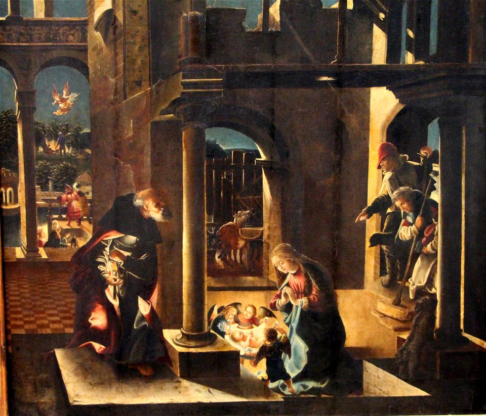 Albrecht altdorfer (ambito), adorazione dei pastori, 03