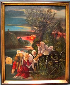 Albrecht altdorfer, ritrovamento del corpo di san floriano, 1520 ca, 01