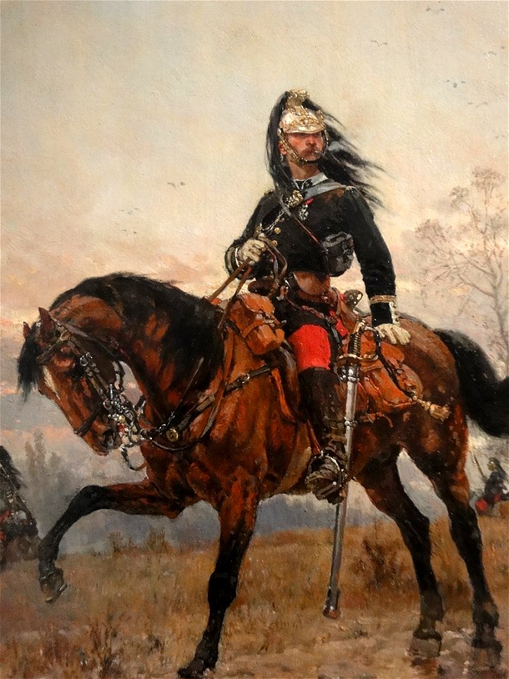 Alphonse de Neuville 1878 capitaine de dragons