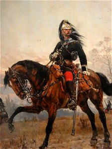 Alphonse de Neuville 1878 capitaine de dragons