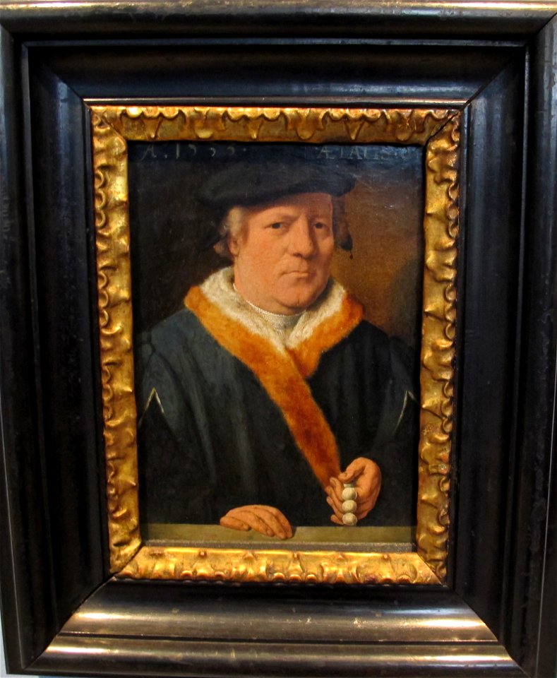 Bartholomäus Bruyn il vecchio, ritratto di un uomo a 61 anni, 1533