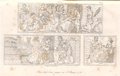 Bas-reliefs d'une maison rue St-Romain n°80 pl.14