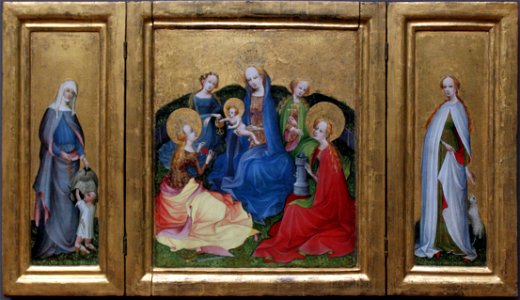 1415 Meister der Heiligen Sippe I Marientriptychon anagoria