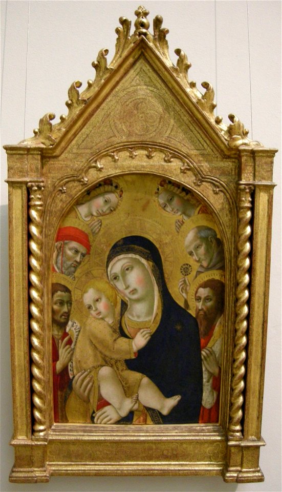 Nswag, sano di pietro, madonna col bambino e santi, metà xv sec.
