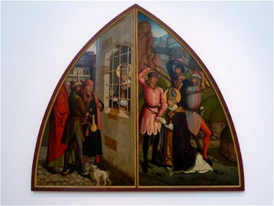Bartholomäus Zeitblom - Szenen aus der Legende des Hl. Valentin (1455) 02
