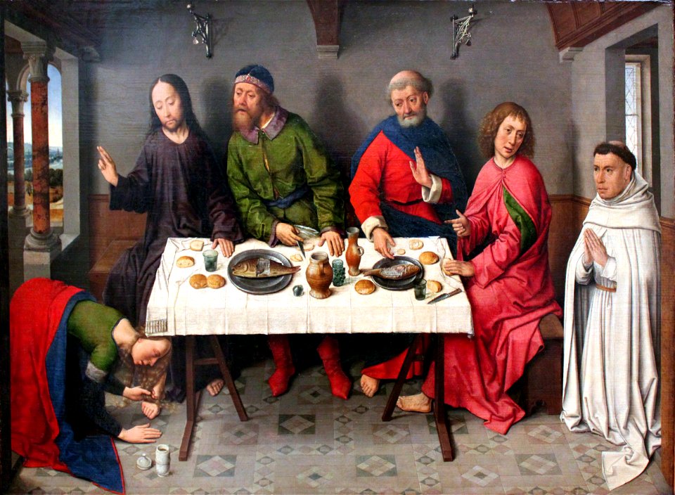 1460 Bouts Christus im Haus des Pharisäers Simon anagoria
