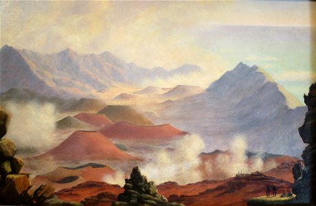 Craters at Haleakala by Edward Bailey, 1877, Bailey House Museum