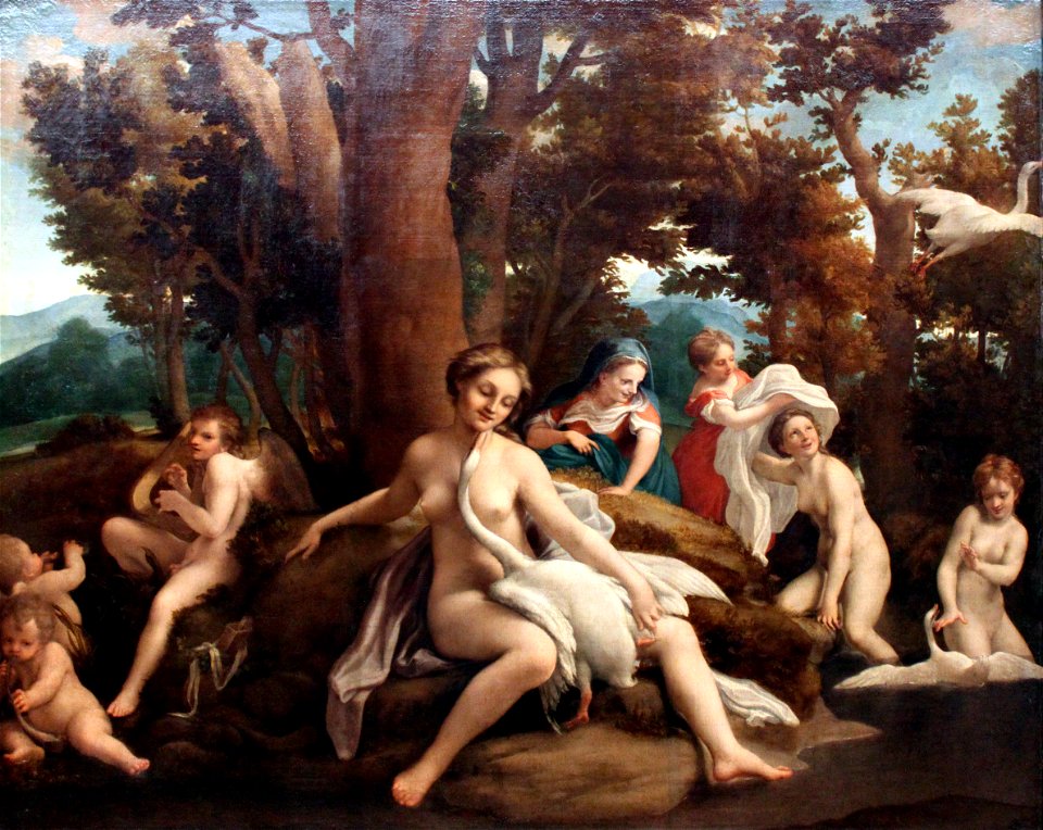 1532 Correggio Leda mit dem Schwan anagoria