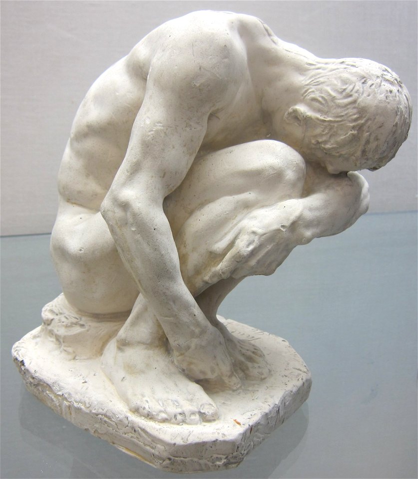 'Crouching Statuette of Adam' by Paul Wayland Bartlett, 1896