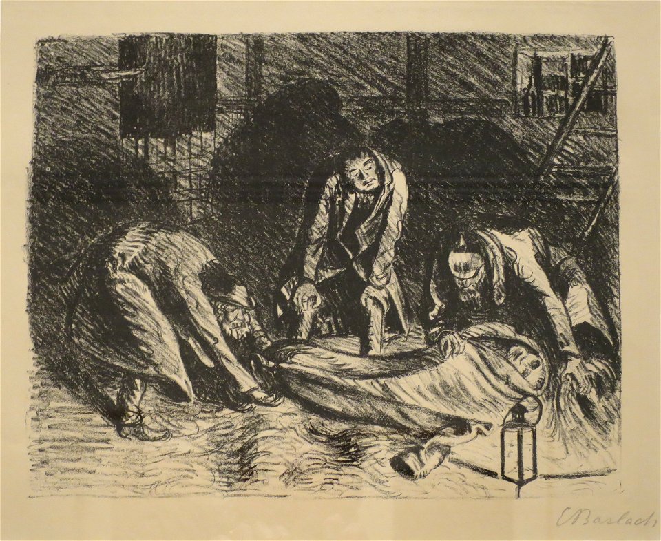 'The Poor Cousin', by Ernst Barlach, c. 1917, Honolulu Museum of Art, 13150