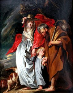 1616 Jordaens Rueckkehr der heiligen Familie aus Aegypten anagoria