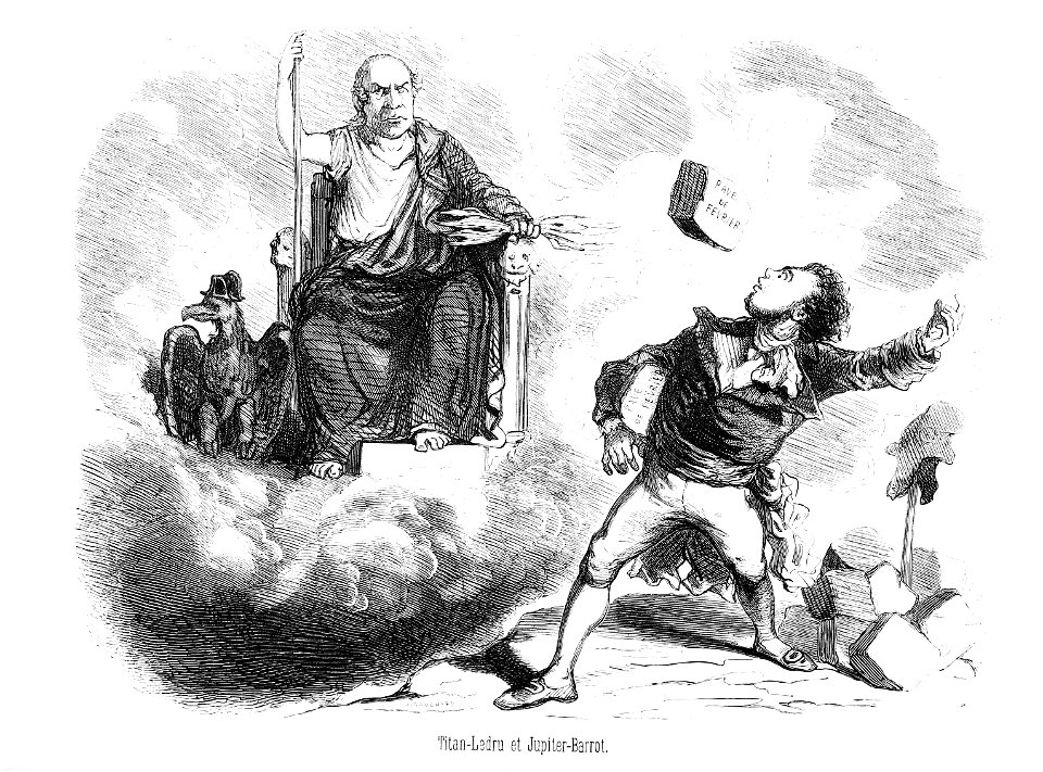 Barrot-Jupiter contre Titan-Ledru par Cham