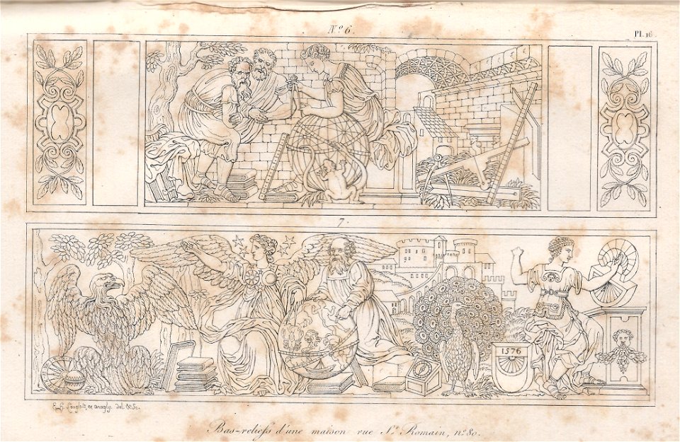 Bas-reliefs d'une maison rue St-Romain n°80 pl.16