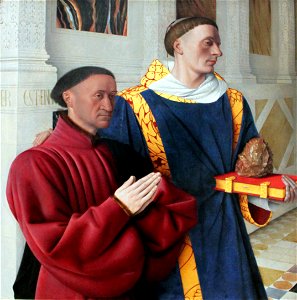 1454 Fouquet Étienne Chevalier mit dem hl. Stephanus anagoria