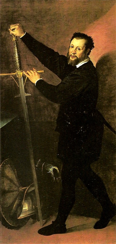 Bartolomeo Passarotti - Retrato de homem com espadão