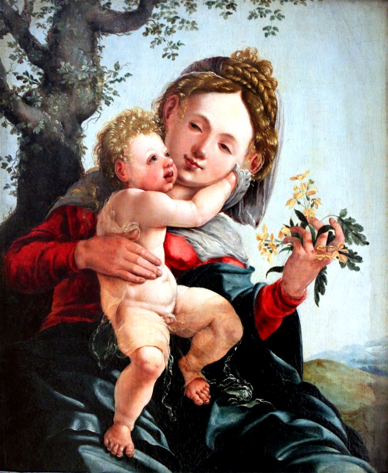 1528 van Scorel Die Madonna mit den Feldblumen anagoria