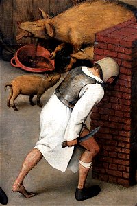 1559 Pieter Bruegel the Elder The Dutch Proverbs - Detail anagoria