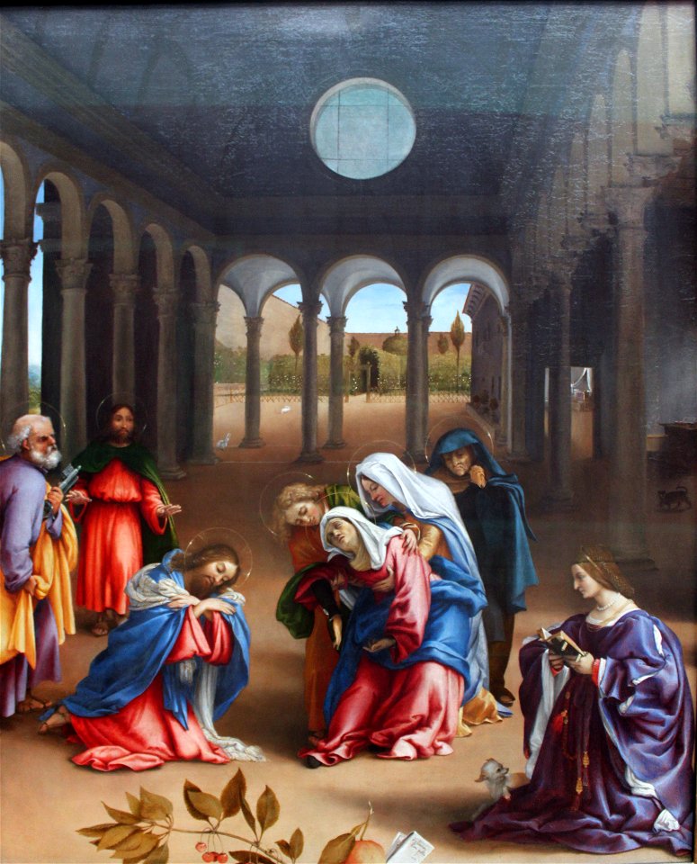 1521 Lorenzo Lotto Christs farewell to his mother anagoria