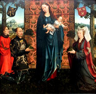 1513 van der Weyden Maria mit dem Kind und Stiftern anagoria. Free illustration for personal and commercial use.