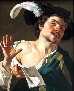 1622 Baburen Singender junger Mann anagoria