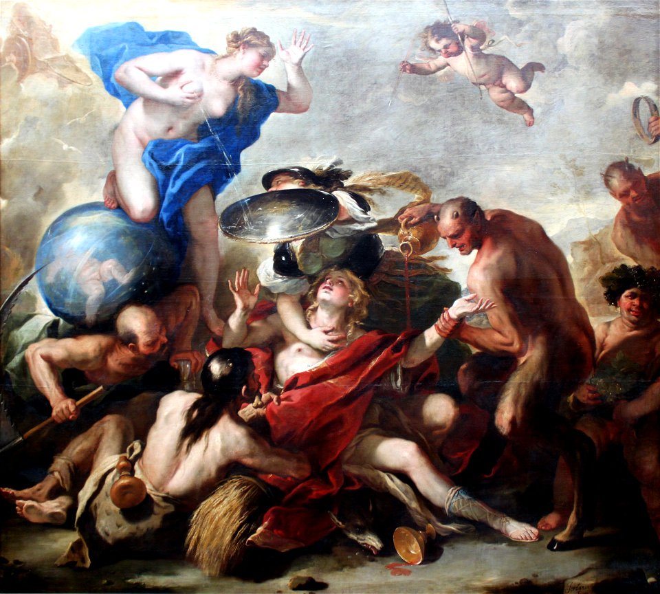 1664 Giordano Die Jugend, von den Lastern versucht anagoria