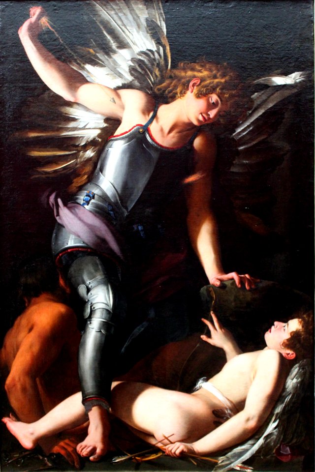 1602 Baglione Himmlischer Amor besiegt irdischen Amor anagoria