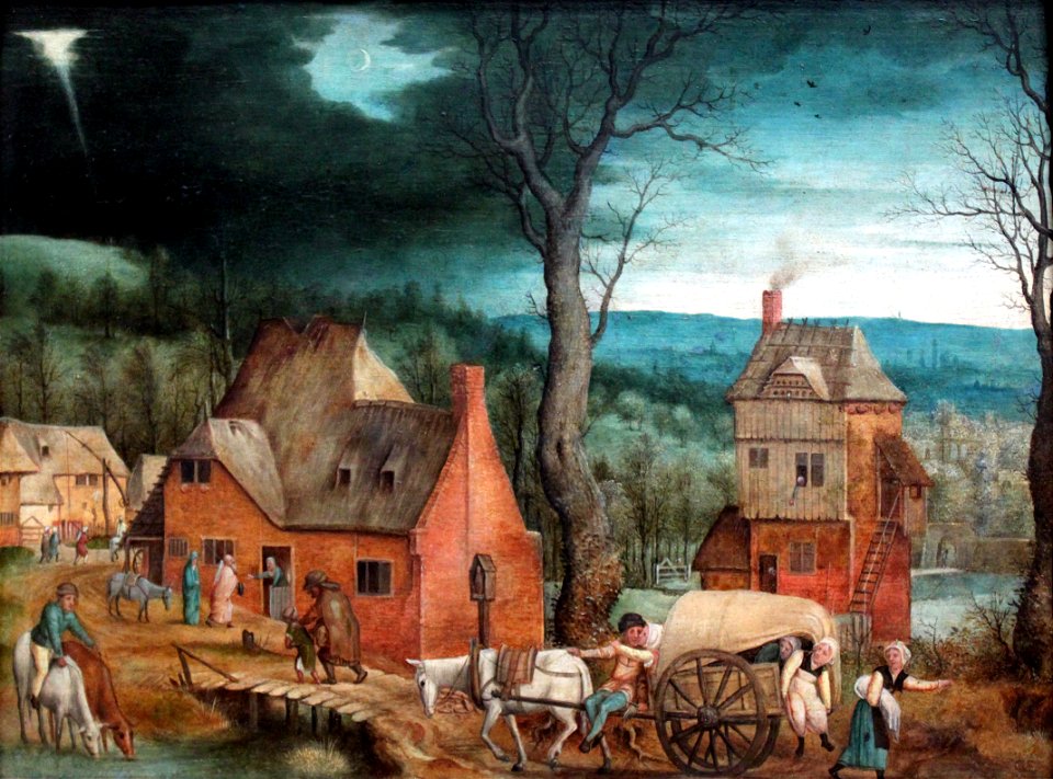 1543 Massijs Ankunft der Heiligen Familie in Bethlehem anagoria