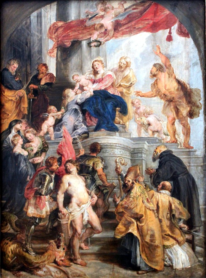1627 Rubens Maria mit Kind und Heiligen anagoria