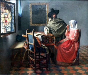1661 Vermeer Das Glas Wein anagoria
