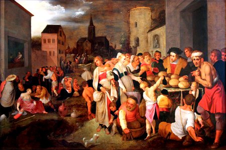 1605 Francken sieben Werke der Barmherzigkeit anagoria