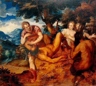 Caliari Apollo flaying Marsyas