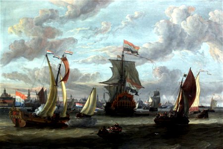 1690 Storck Ansicht von Amsterdam mit dem Ij anagoria