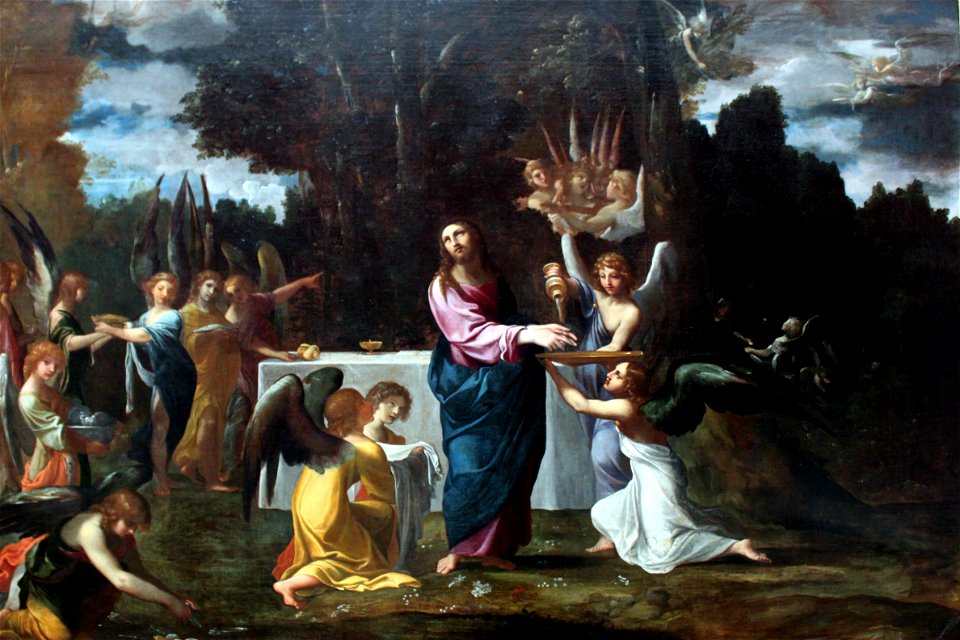 1609 Carracci Jesus in der Wüste anagoria